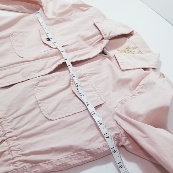 Lilly Aldridge for Velvet Light Pink Utility Lightweight Jacket Multi Pockets - Picture 5 of 11